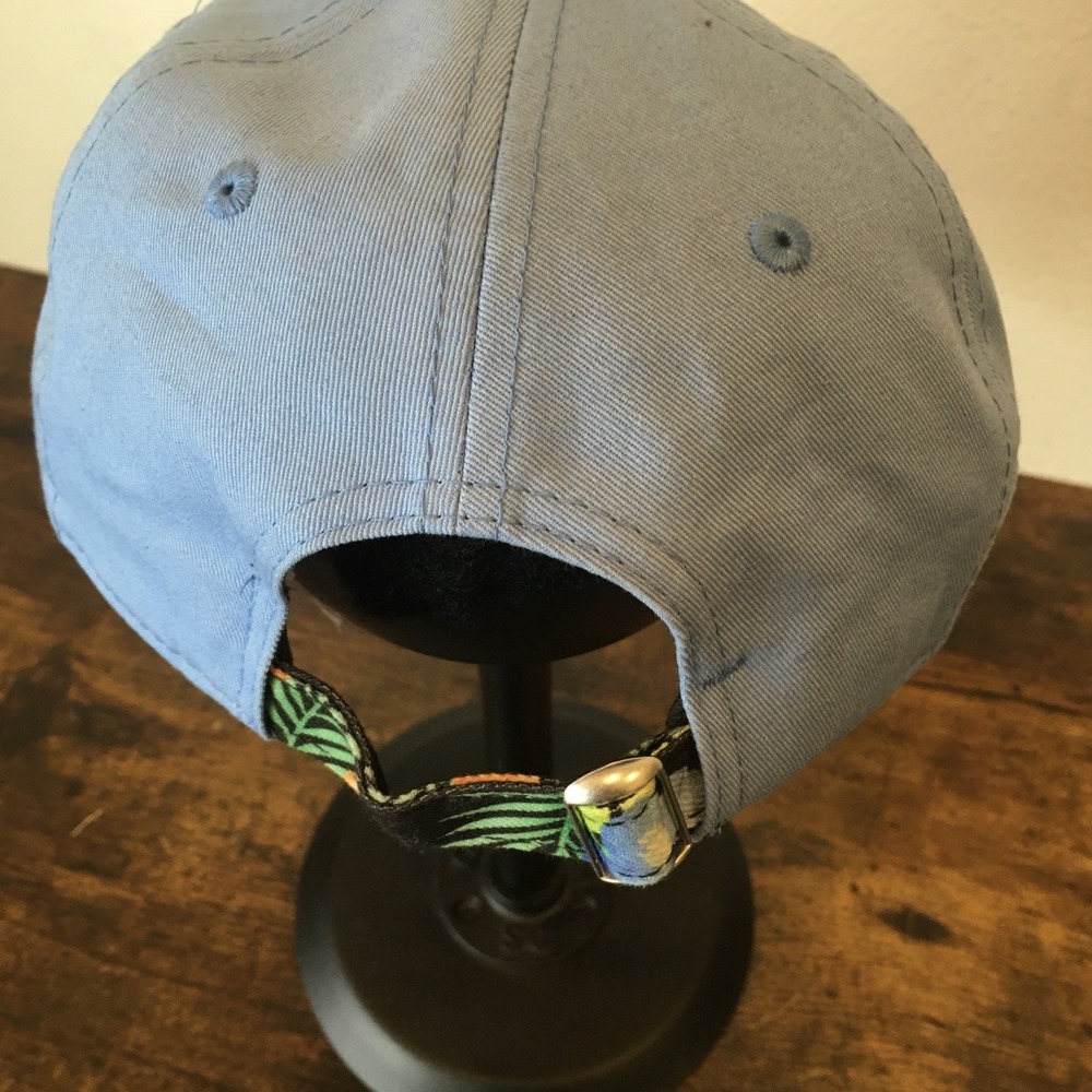 Snowbird Ski Resort New Era 9Twenty Strapback Hat • Light Blue Hawaiian Trim • - Picture 5 of 6